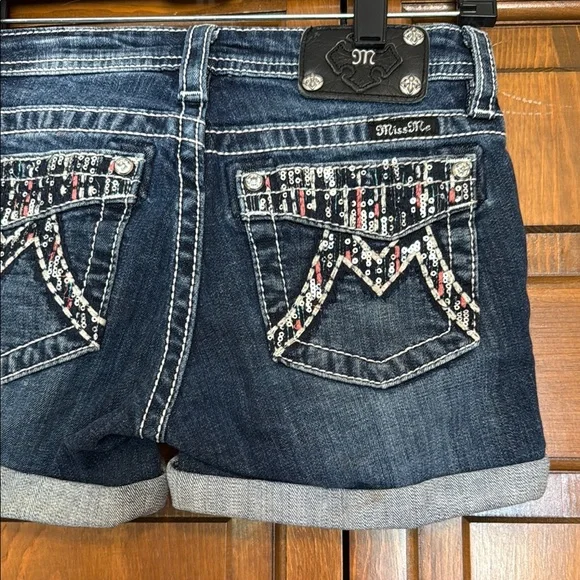 Miss Me Bottoms Miss Me Blue Jean Shorts With Distressed